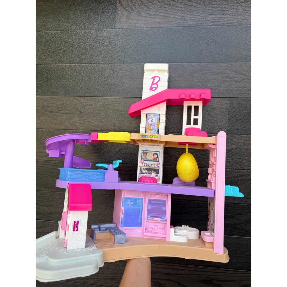 Fisher-Price‎ Little People Barbie Dreamhouse Toddler Playset Pink Purple